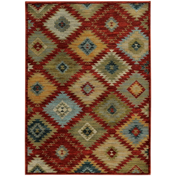 Avalon Home Sadie Southwestern Transitional Area Rug, Red