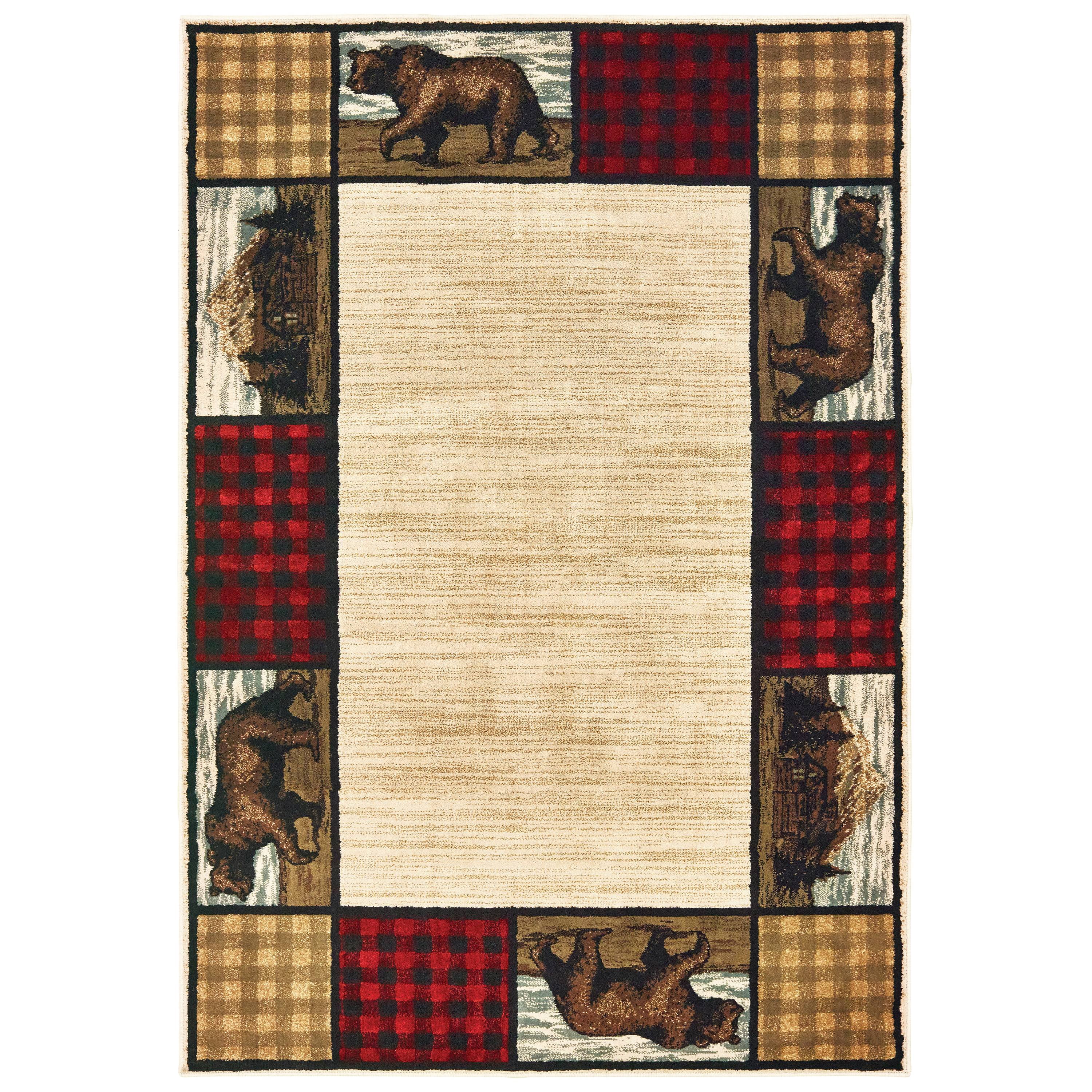 Avalon Home Wynter Bear Lodge Area Rug or Runner, Multiple Sizes