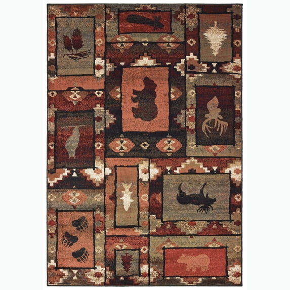 Avalon Home Wynter Nature Silhouettes Area Rug or Runner, Multiple Sizes