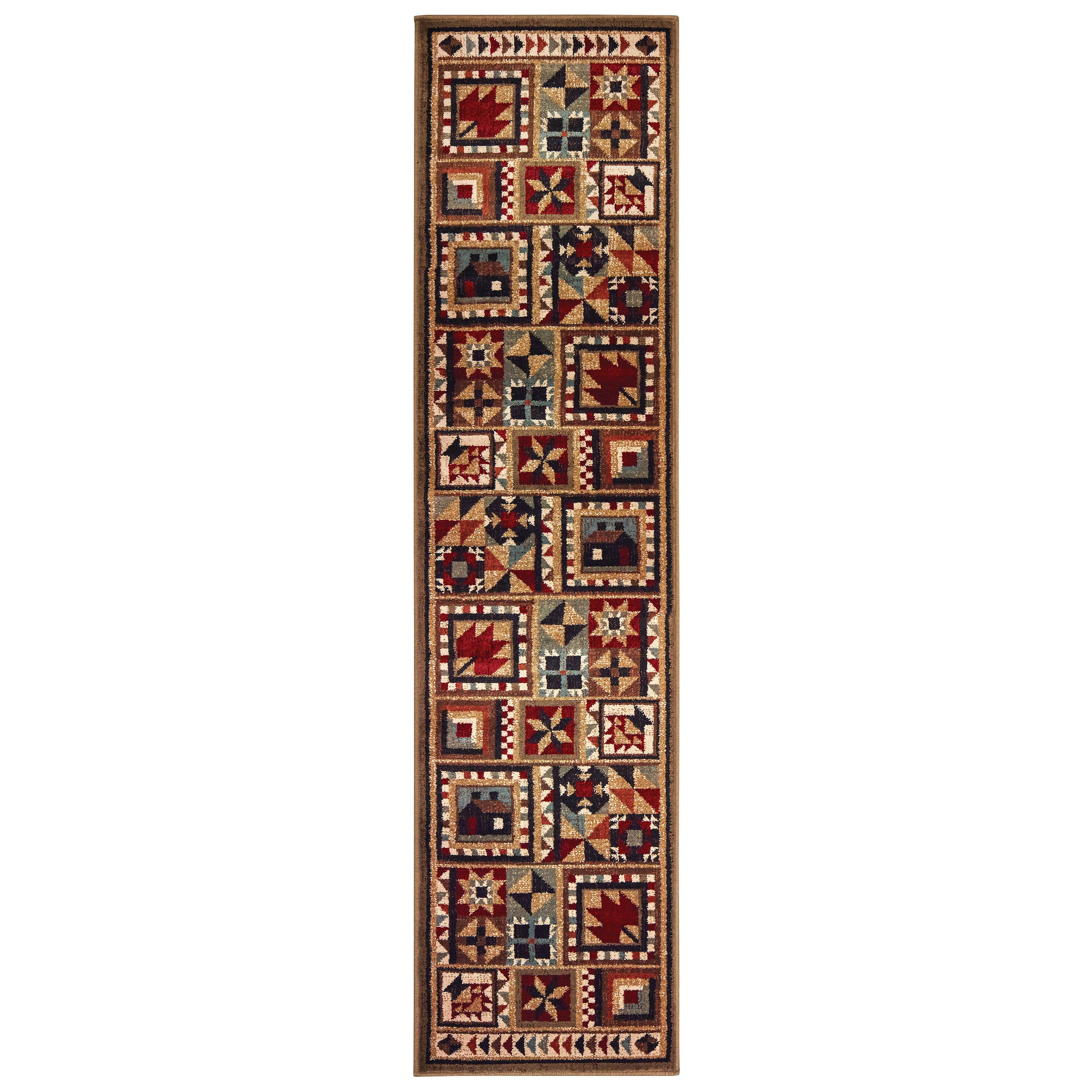 Avalon Home Wynter Southwestern Traditional Runner Rug, Brown