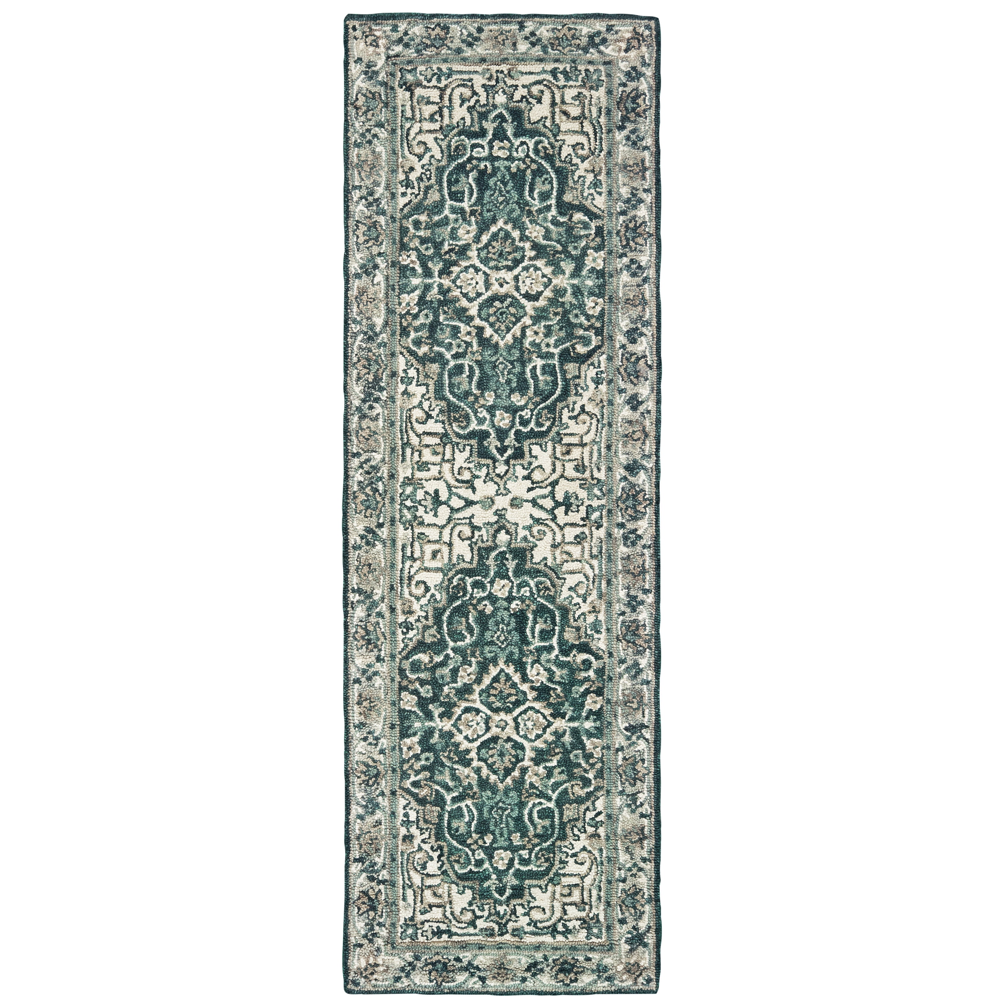 Avalon Home Zenon Medallion Traditional Area Rug, Gray