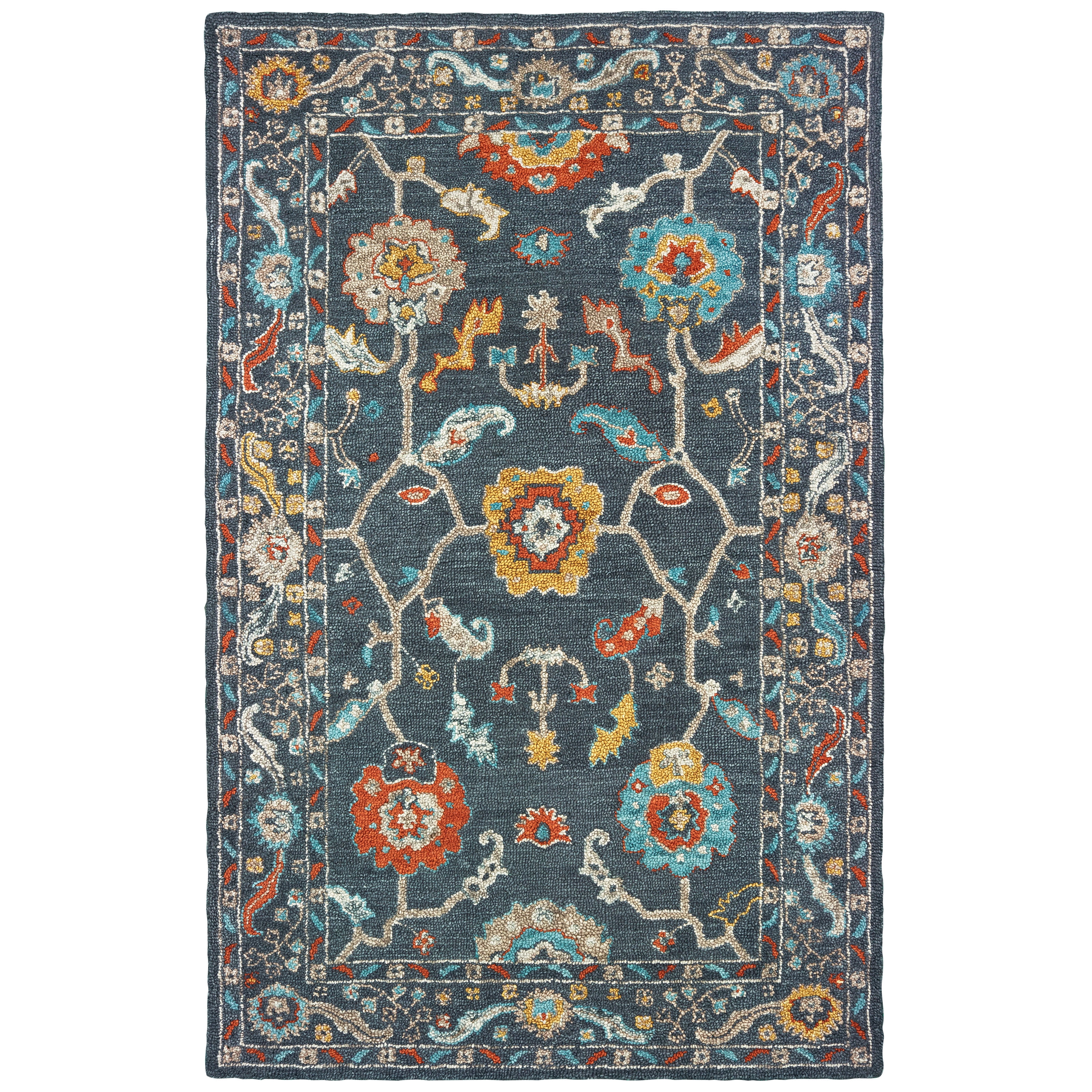 Avalon Home Zenon Tribal Border Area Rug