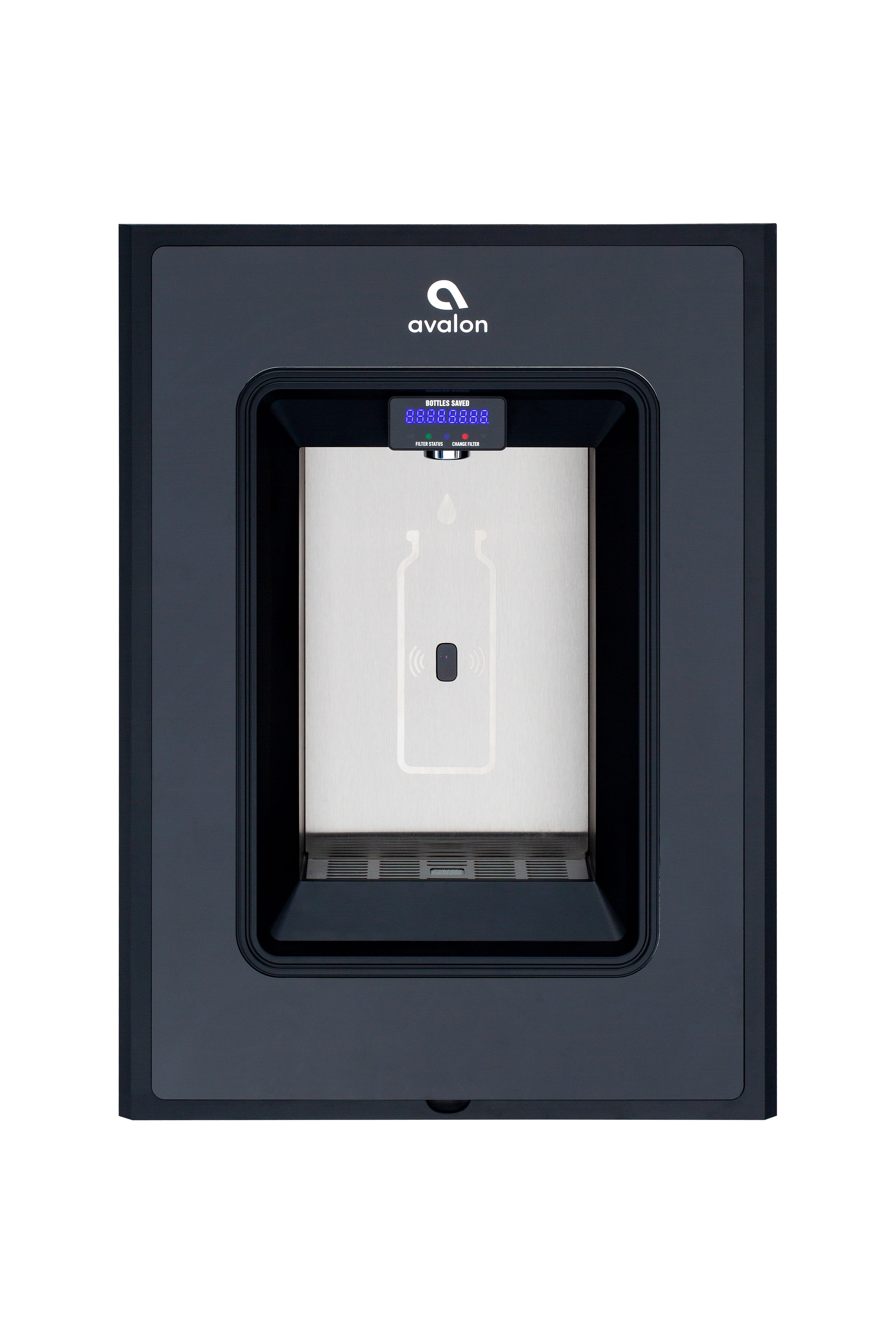 Avalon In-Wall Bottle Filler, Sensor Dispensing, Self Cleaning, Digital Bottle Counter Display, Dual Filtration, Wifi Enabled, UL Listed