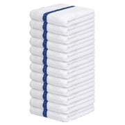 Avalon Kitchen Bar Towels   Pack of 12 Size 16x19 Inches, Cotton Cleaning Rags, Absorbent Bar Mop Towels, Cleaning Towels, Multipurpose Kitchen Rags, Reusable Shop Rags, Machine Washable Blue