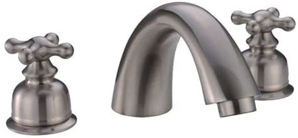 Oil-Rubbed Bronze Centerset Bathroom Faucet with Cross Handles