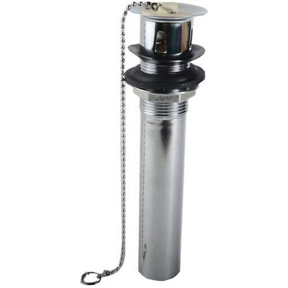 Avalon One Piece Heavy Duty Pop Out Plug 1-1/4"x8" Brass Kitchen and Bathroom Use.