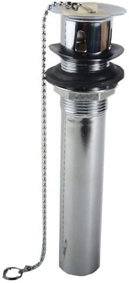 Chrome Finish Spring-Loaded Bathroom Faucet Stopper