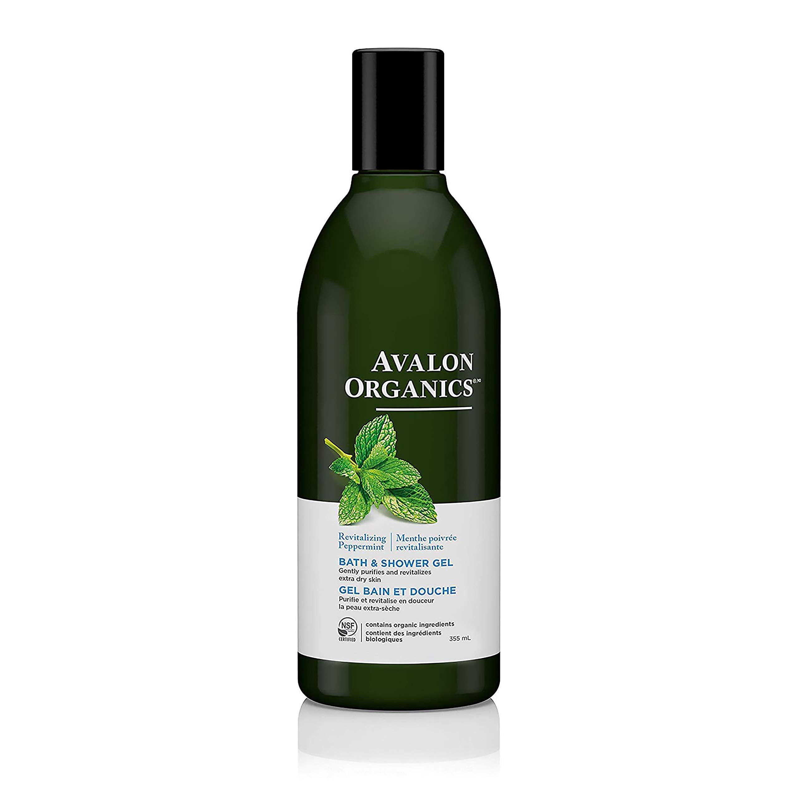 Avalon Organics Bath & VTF5 Shower Gel Revitalizing Peppermint, 12 oz ...