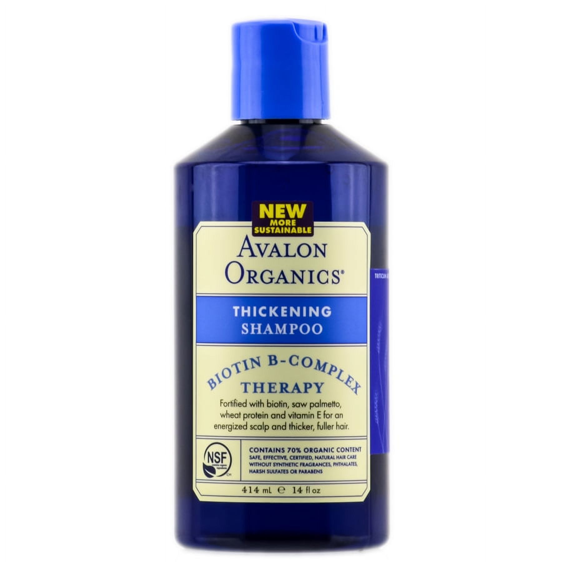 Avalon Organics Biotin B-Complex Thickening Shampoo, 14 oz. - image 1 of 7