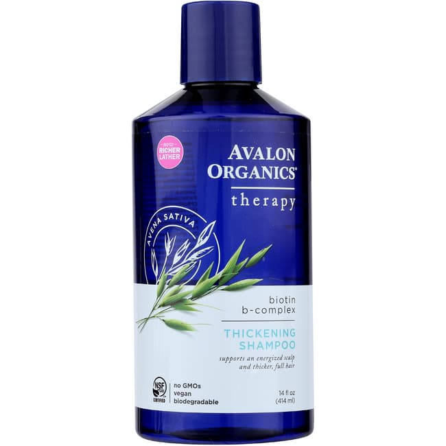 Avalon Organics Biotin B-Complex Thickening Shampoo, 14 oz. - Walmart.com