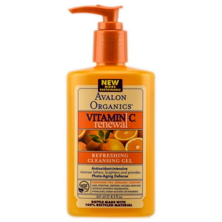 Avalon Organics Intense Defense with Vitamin C Cleansing Gel, 8.5 Fl Oz