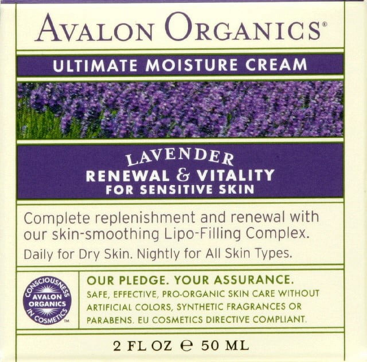 Avalon Organics Lavender Luminosity Ultimate Night Cream Avalon Organics 2 Ounce - image 1 of 2