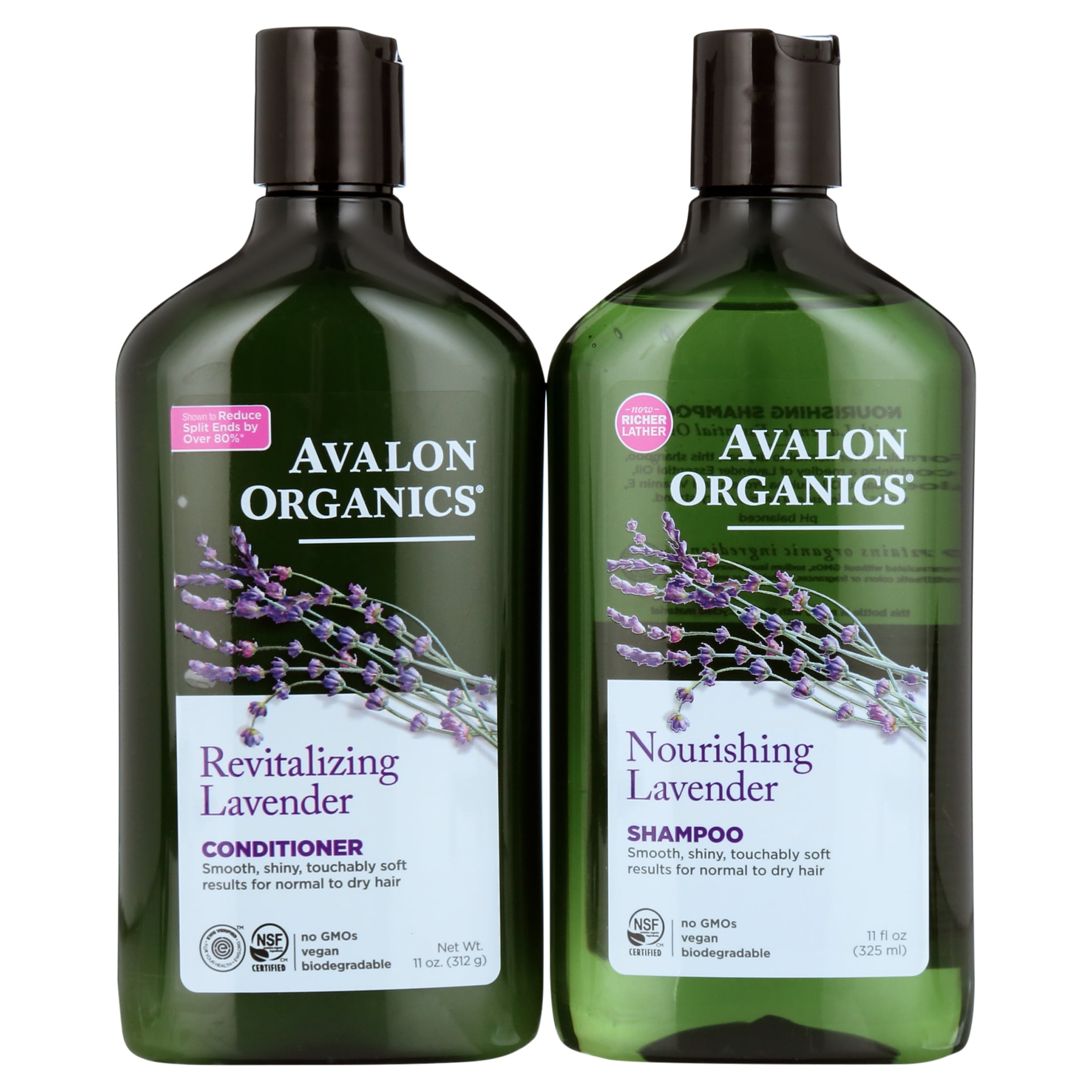 Avalon Organics Lavender Nourishing Shampoo & Conditioner Duo, 11 oz