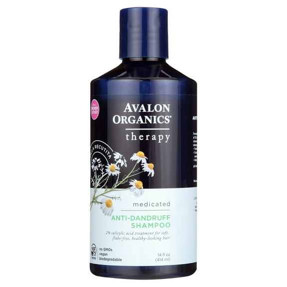 Avalon Organics Therapy Medicated Anti-Dandruff Shampoo, 14 fl oz