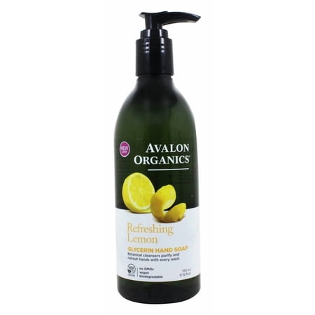 Avalon Organics Refreshing Lemon Glycerin Hand Soap, 12 oz.