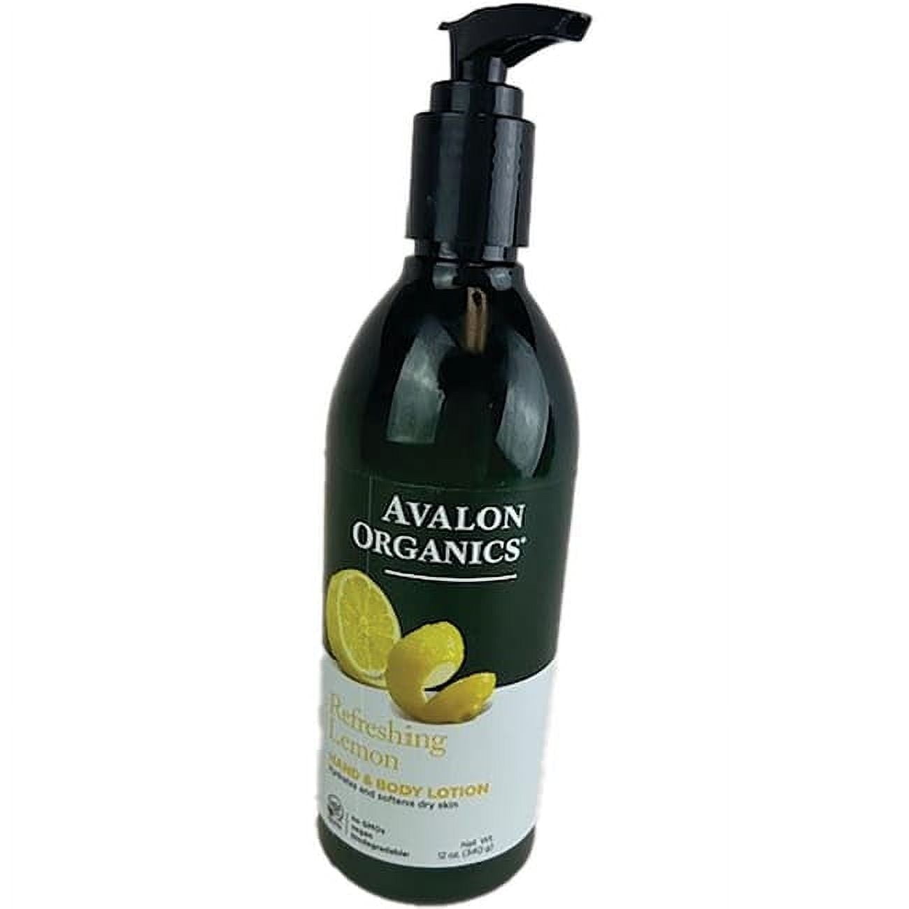 Avalon Organics Refreshing Lemon Hand & Body Lotion, 12 oz