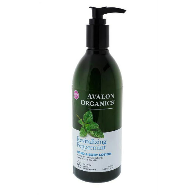 Avalon Organics Revitalizing Peppermint Hand & Body Lotion 12 oz