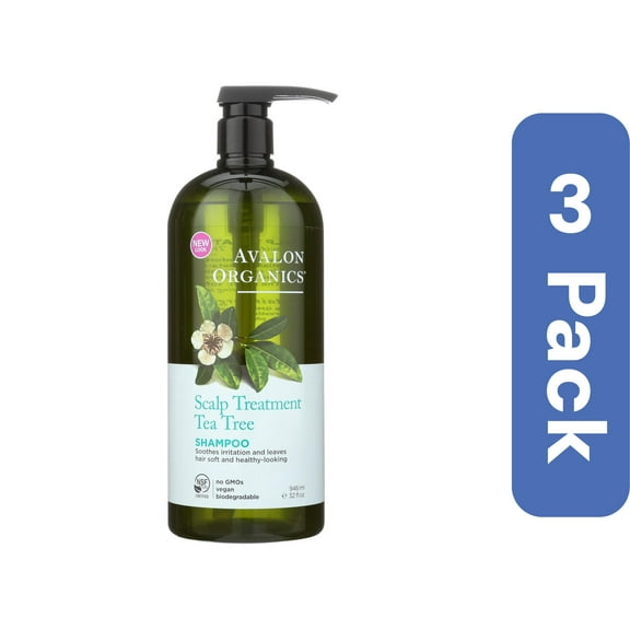 Avalon Organics Shampoo Tea Tree 32 oz (Pack Of 3)