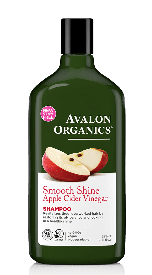 Avalon Organics Smooth Shine Apple Cider Vinegar Shampoo, 11 Ounce