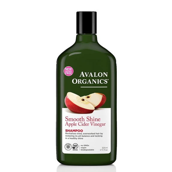 Avalon Organics Smooth Shine Apple Cider Vinegar Shampoo, 11 fl oz