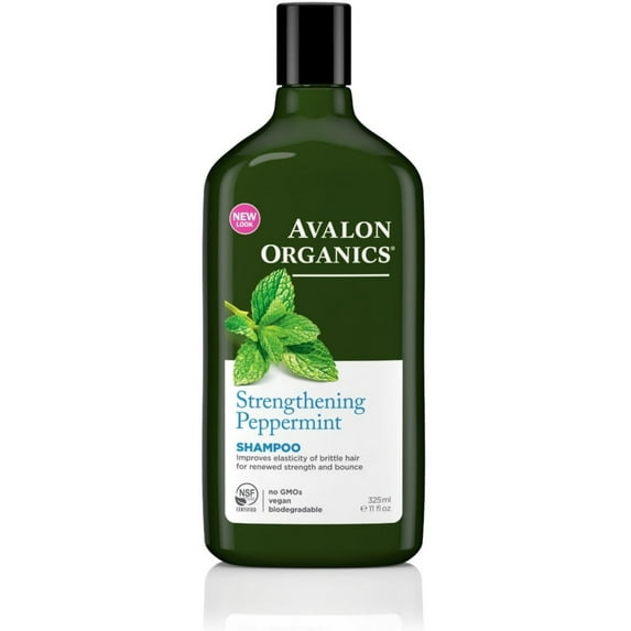 Avalon Organics Strengthening Shampoo, Pepppermint 11 oz