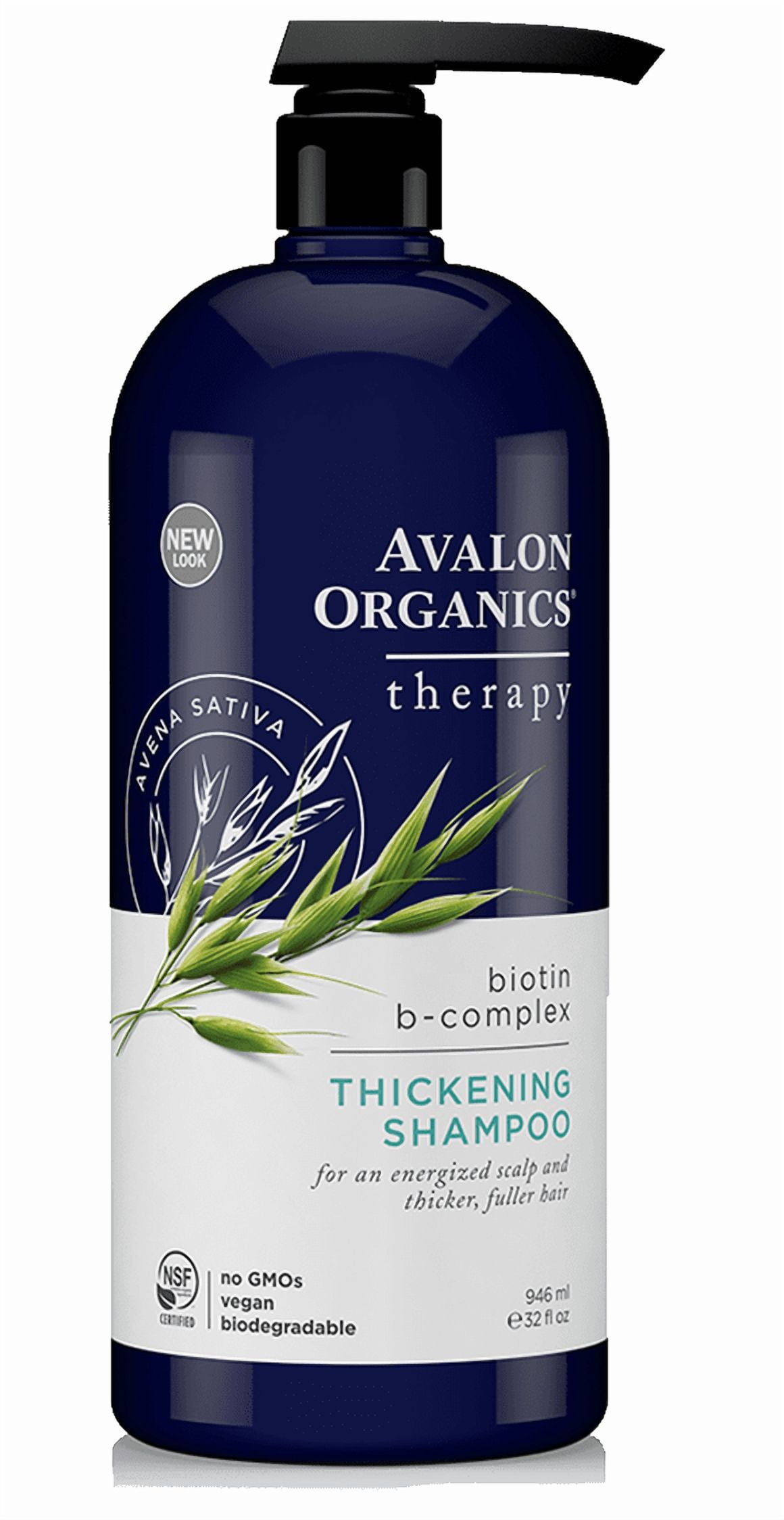 Avalon Organics Thickening Biotin B-Complex Shampoo, 32 Fl Oz