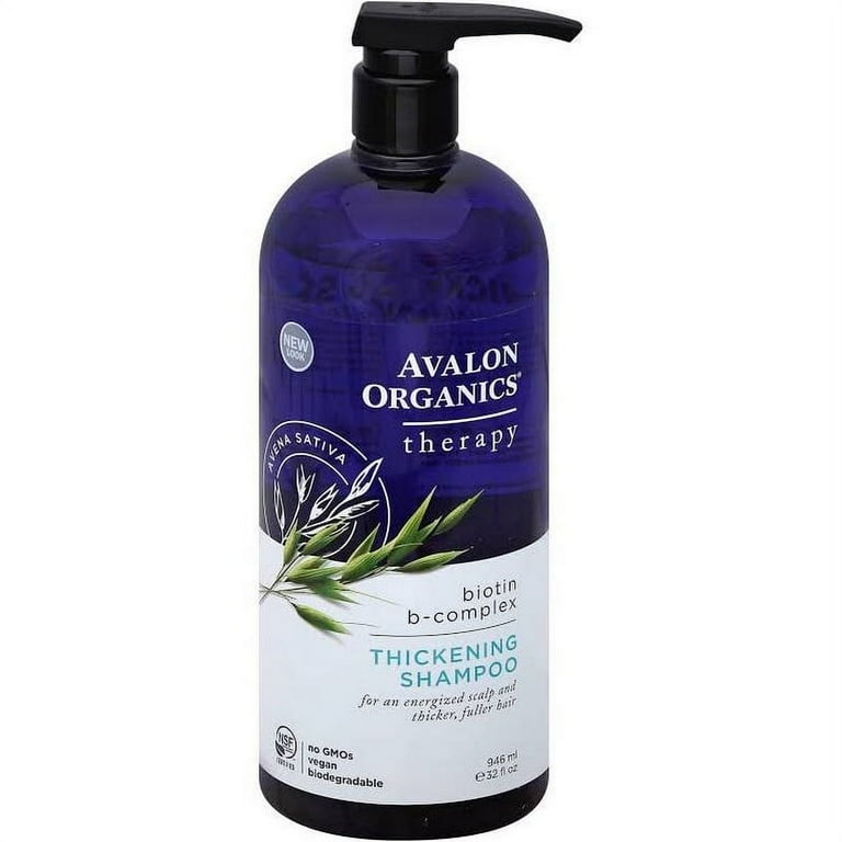 Avalon Organics Volumizing Biotin B-Complex Therapy Shampoo, Scalp