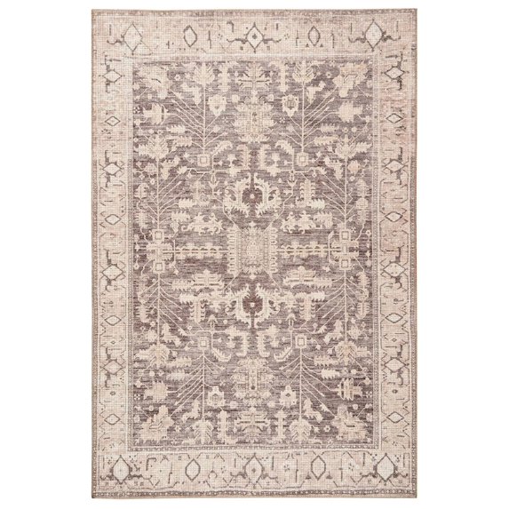 Avalon Persian Border Area Rug, Neutral - 2'6"x7'6"