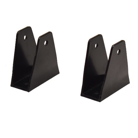 Avalon Pontoon Boat Bimini Brackets | 3 Inch Black Aluminum