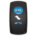 thumbnail image 1 of Avalon Pontoon Boat Rocker Switch Actuator 125128 | Slide Black Blue, 1 of 2