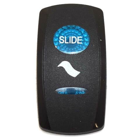Avalon Pontoon Boat Rocker Switch Actuator 125128 | Slide Black Blue