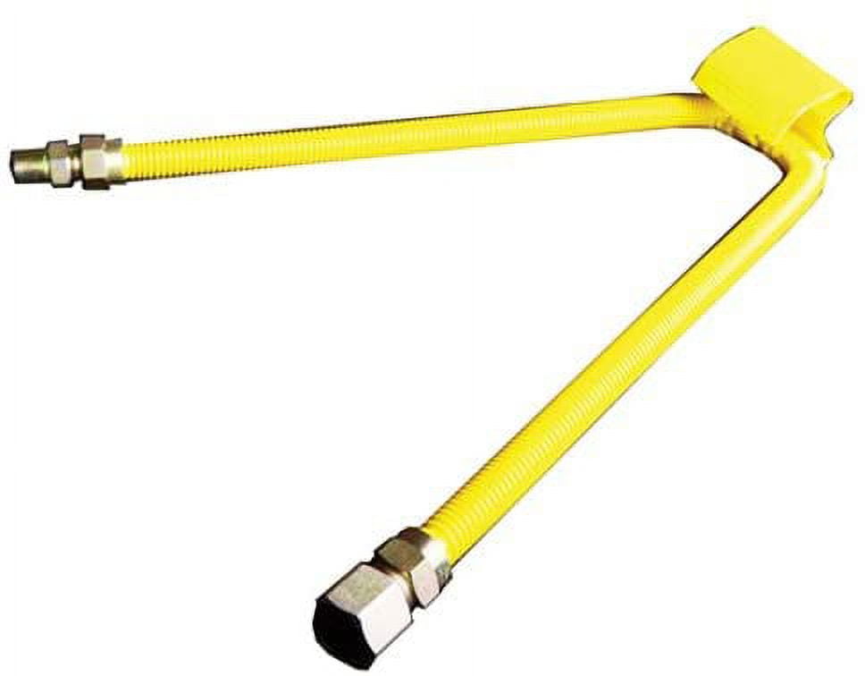 Avalon SS Flex Gas Line 5/8" x 48" Yellow with 1/2"MIP x 1/2"FIP Ends