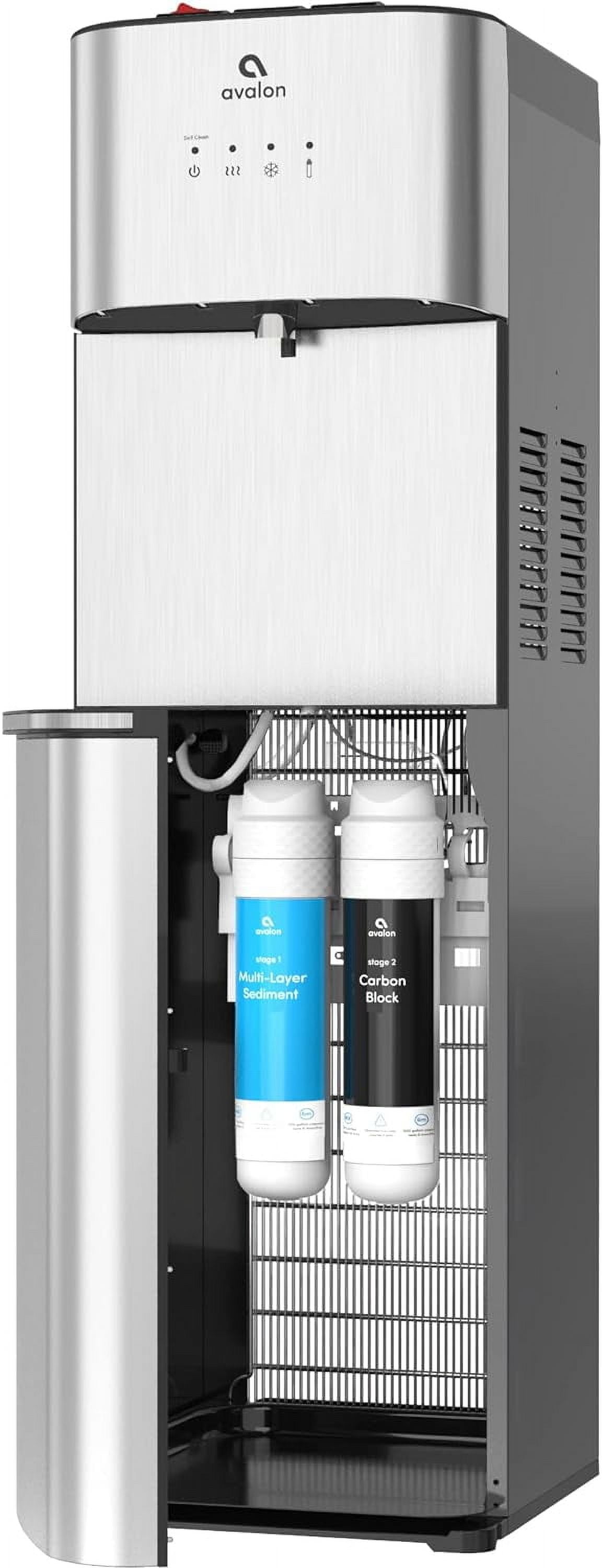 Avalon Stainless Steel Bottom Loading Water Cooler with Child Safety Lock
