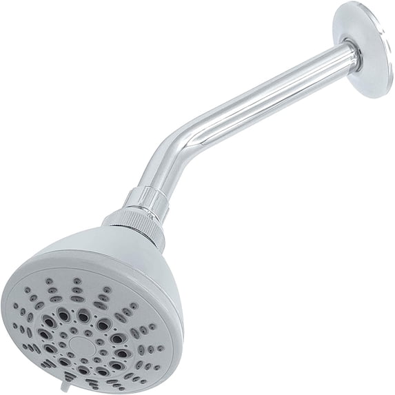Avalon Shower Arm Stainless Steel with Flange Chrome Finish