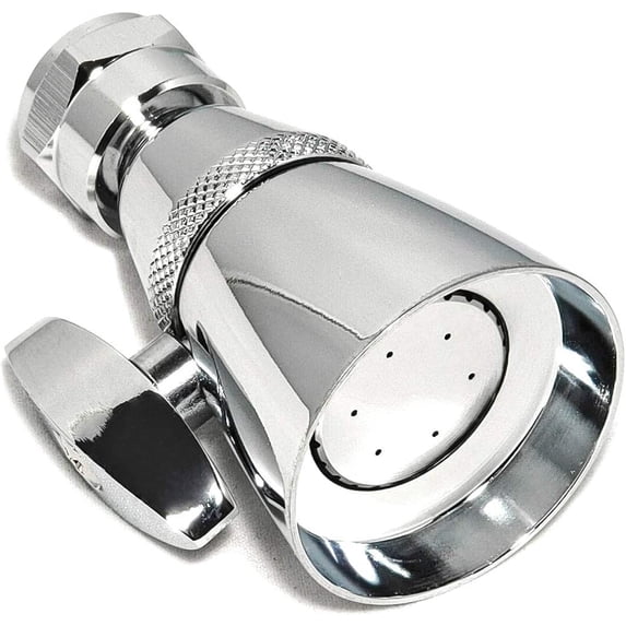 Avalon Shower Head Solid Brass Construction with Spray Side Controller, 1-3/4 Inch Face
