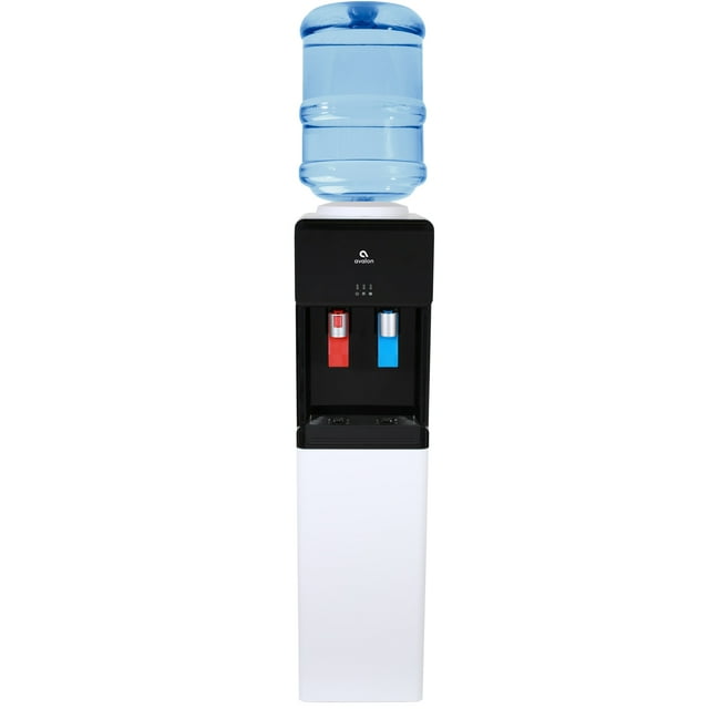 Avalon Top Loading Water Dispenser - Hot & Cold Water Temperature, Child Safety Lock, Black