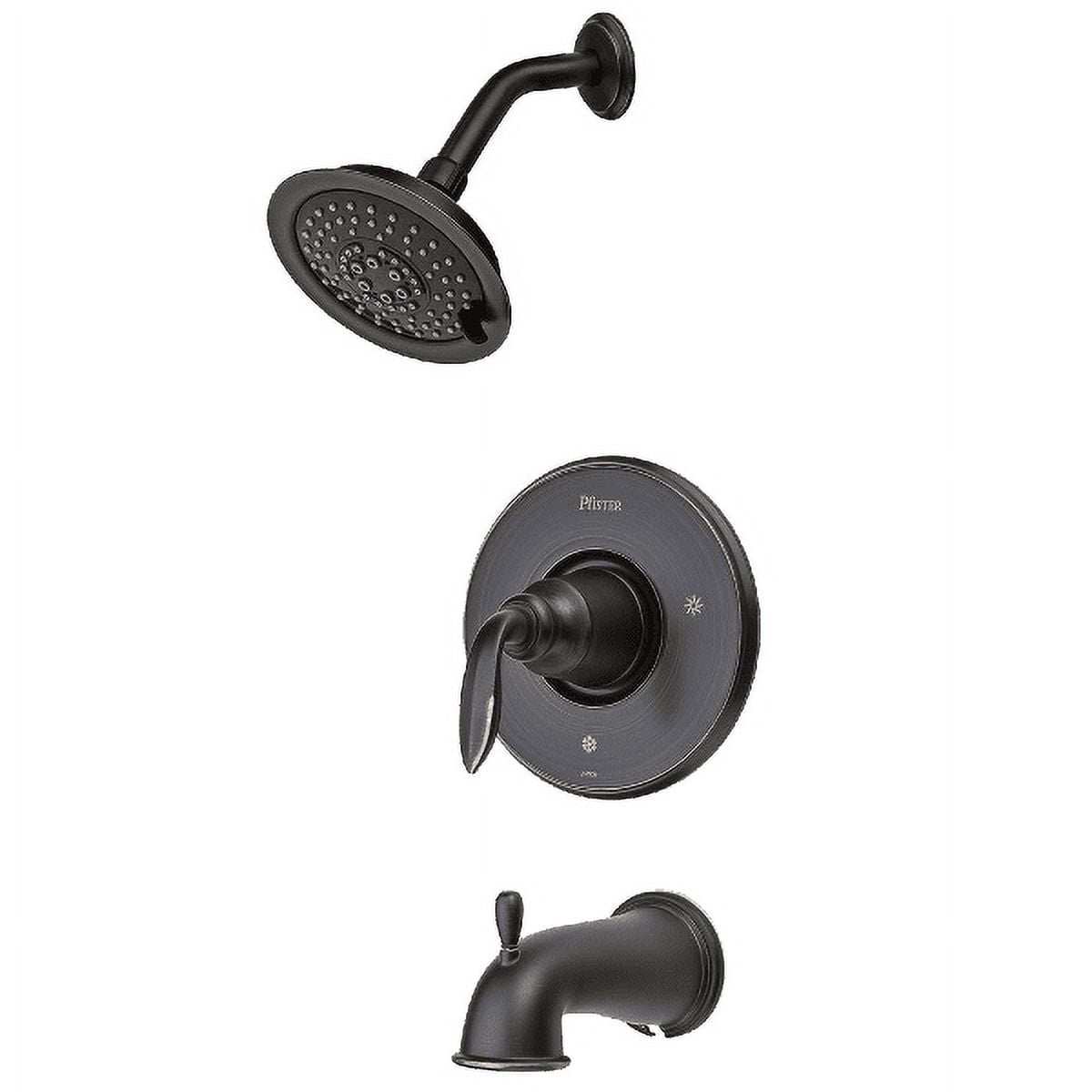 Avalon Tuscan Bronze Wall Mounted Rain Shower Faucet Set