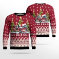 thumbnail image 1 of Avalon Volunteer Fire Department, Avalon, NJ Christmas AOP Ugly Sweater – Gifts For Firefighters In Avalon, NJ, 1 of 2