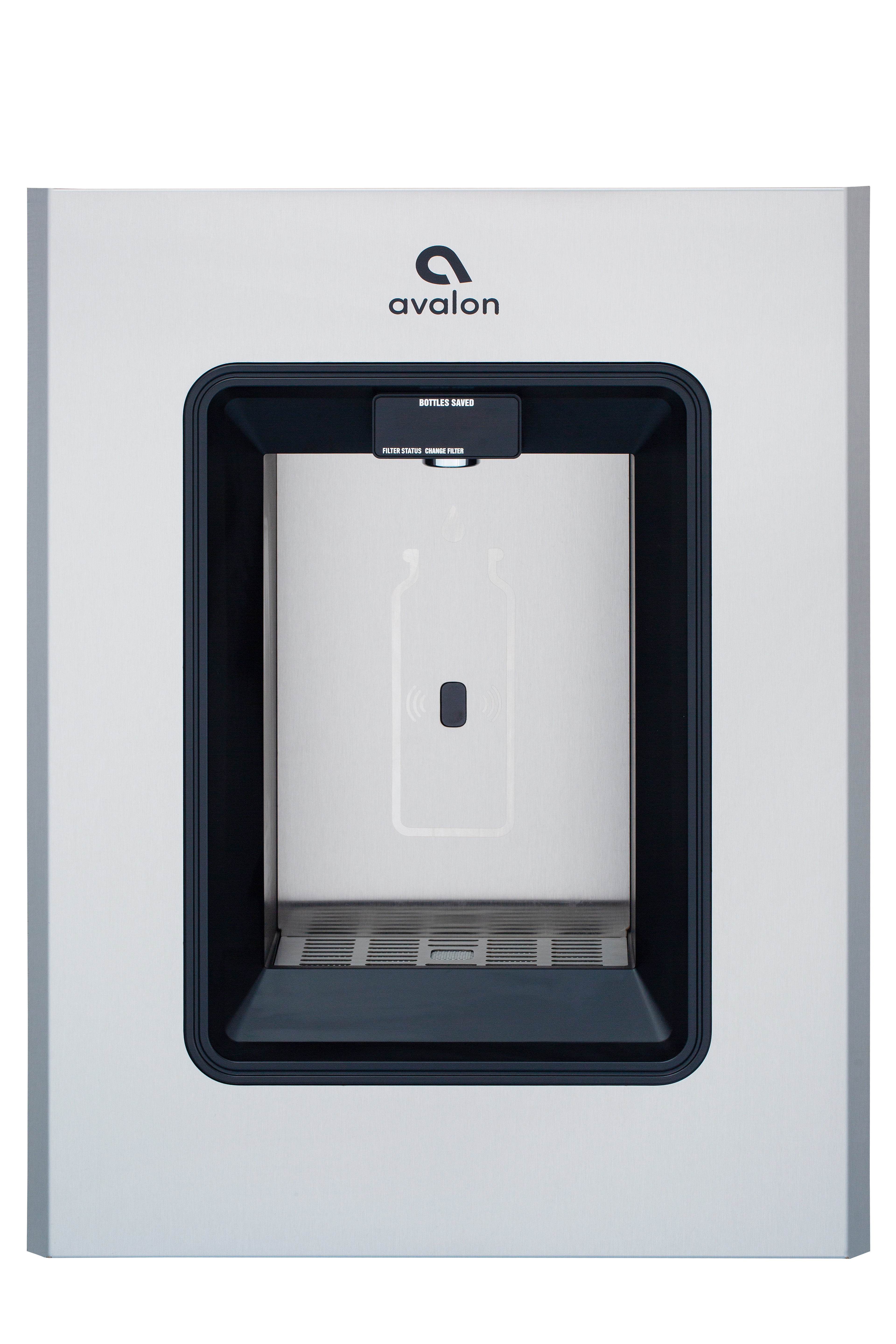 Avalon Wall Mounted Bottle Filler, Sensor Dispensing, Self Cleaning, Digital Bottle Counter Display, Dual Filtration, Wifi Enabled, High Capacity Cooling, UL Listed