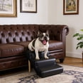 thumbnail image 1 of Avaloomia Home Dog Stairs for Small Dogs, 3-Step Non-Slip Waterproof Pet Stairs Ramp for Bed, 15.7" H, Black, 1 of 8