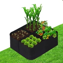 Avalution Fabric Raised Garden Beds Outdoor, 2X2 Ft 4 Grids Plant Grow Bags,Vegetables Planter Raised Bed for Growing Potatoes Flowers, Square Plant Growing Container Bags for Outdoor Indoor