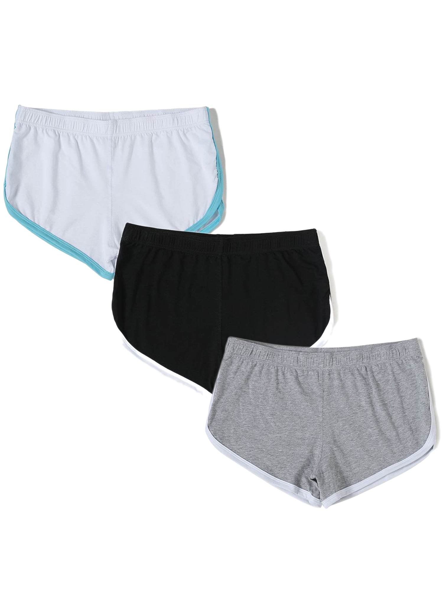 Avamo 3 PACKS Mens Casual Cotton Home Shorts Split Side Vintage Boxing