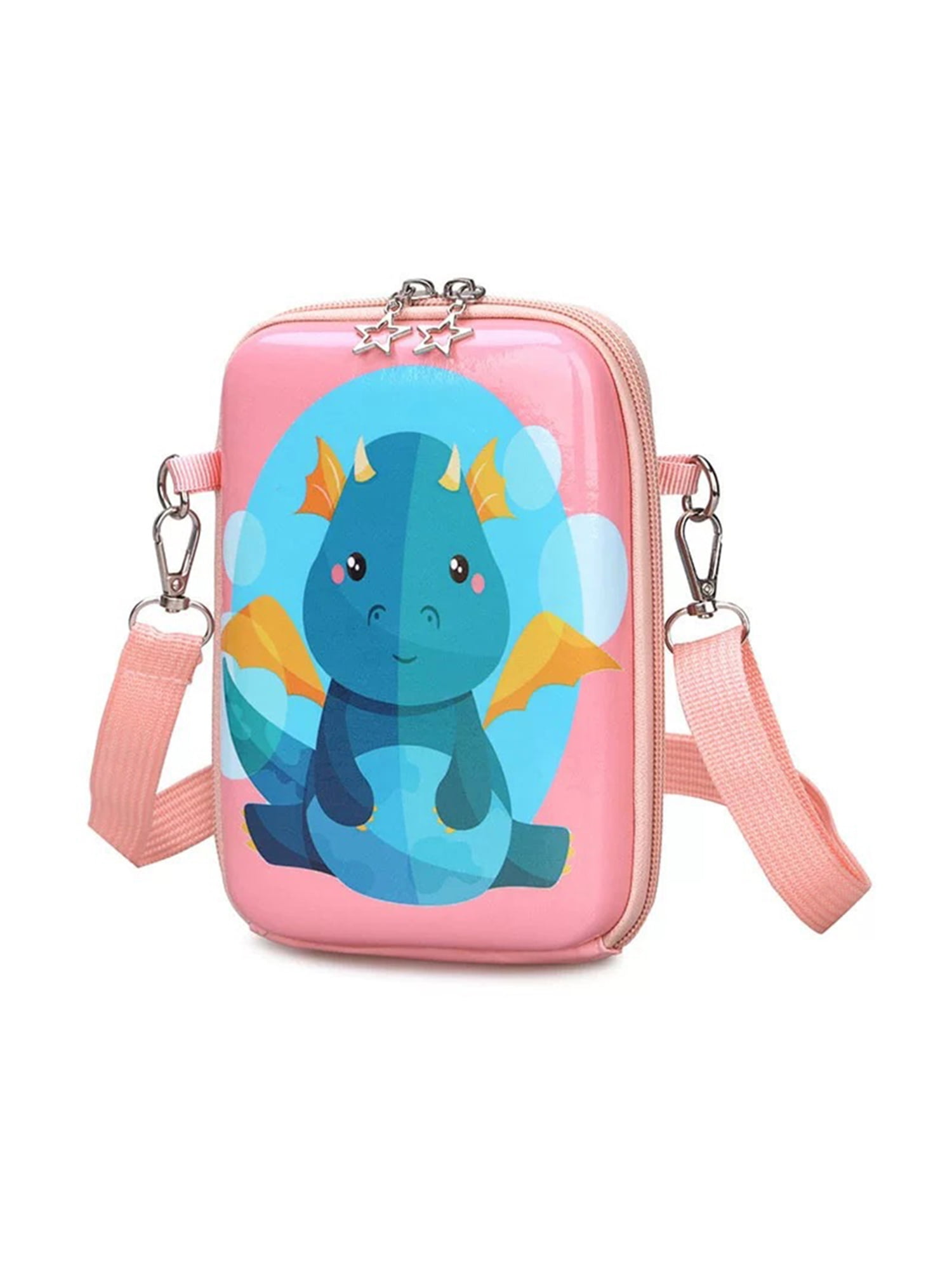 Avamo Child Cell Phone Holder Cartoon Shoulder Bag Large Capacity