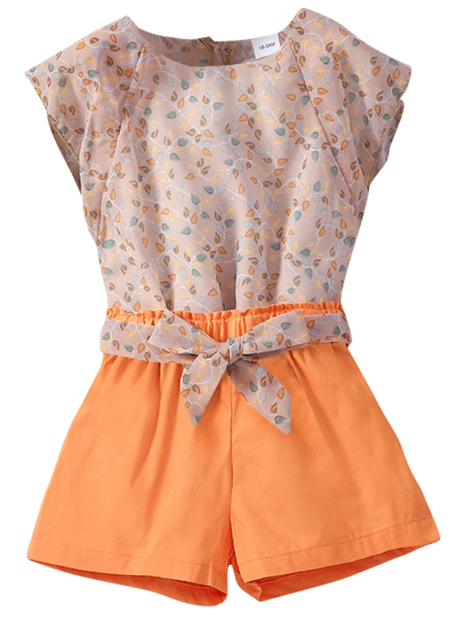 Avamo Kids Shorts Sets Floral Print 2 Pieces Outfit Short Sleeve Summer Outfits Toddler Funny