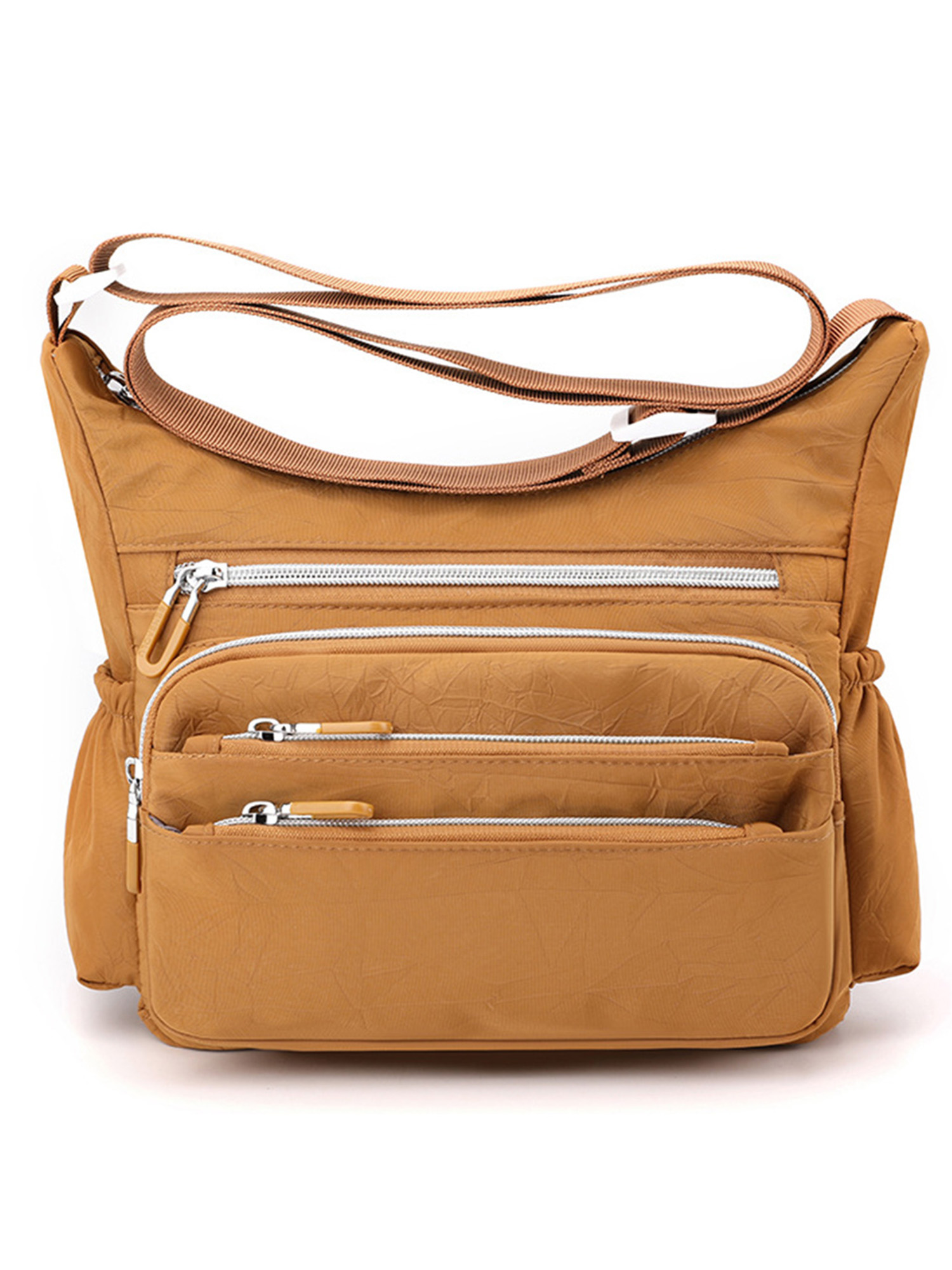 Avamo Women Shoulder Bags Zipper Handbag Multi Pockets Nylon Crossbody