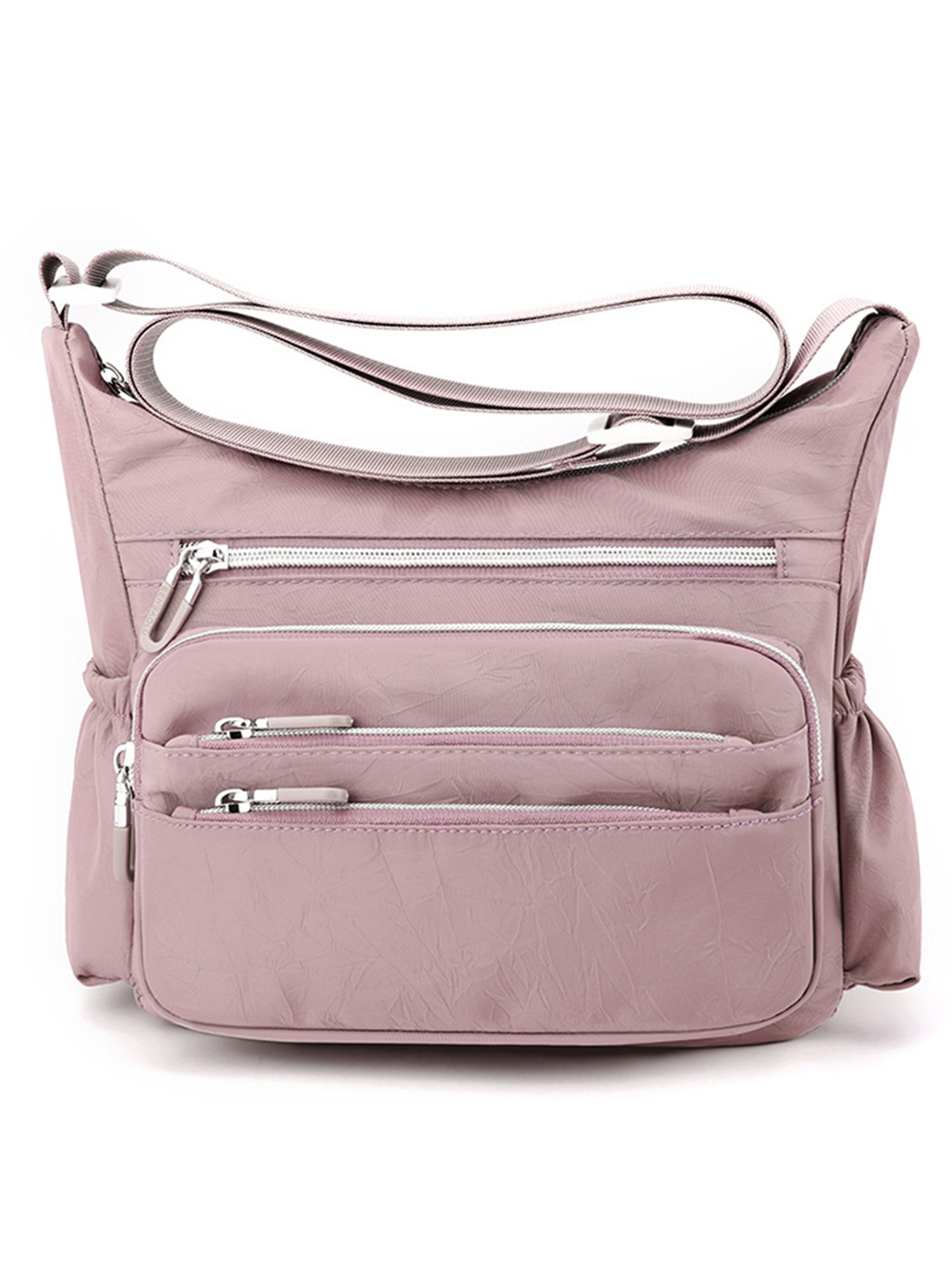 Avamo Women Shoulder Bags Zipper Handbag Multi Pockets Nylon Crossbody