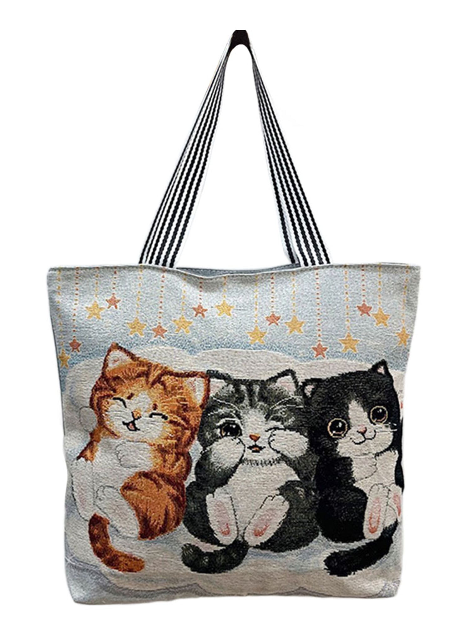 Avamo Ladies Shoulder Bags With Zipper Handbags Floral Tote Bag