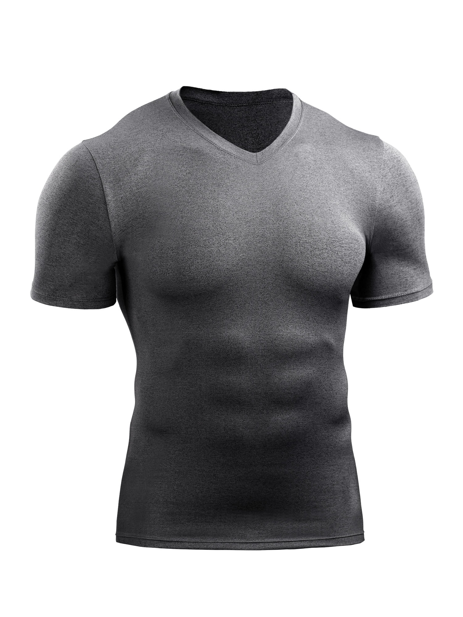 Avamo Men Short Sleeve Running Pullover TShirt Compression Workout Gym