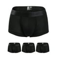 thumbnail image 1 of Avamo Mens Pack Underwear Boxer Briefs 3 Pack Cotton No Ride-up Regular Short Leg Sport Underwear, 1 of 3