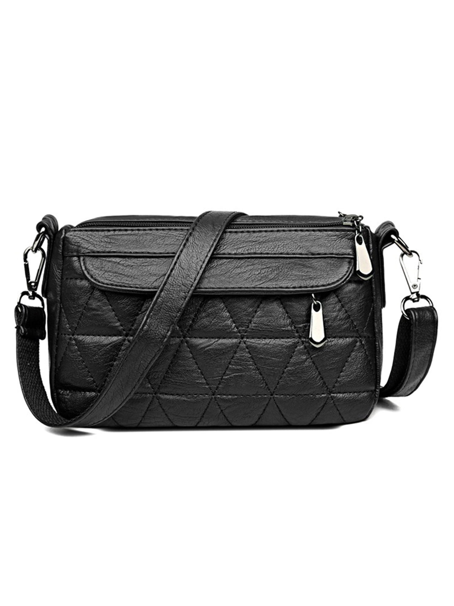 Avamo Women Crossbody Bag Zipper Shoulder Bags Large Capacity Detachable Purse Multi Pockets